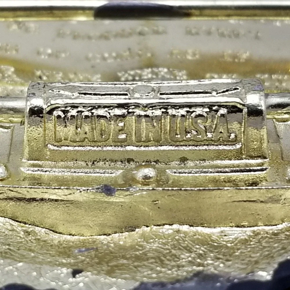 Vintage AMAX Coal Company Brass Belt Buckle -‎ Collectible USA Made